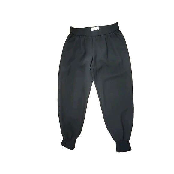 JOIE Black Womens Pull On Elastic Waist Ribbed Hem Jogger Soft Pant Small - Picture 1 of 7